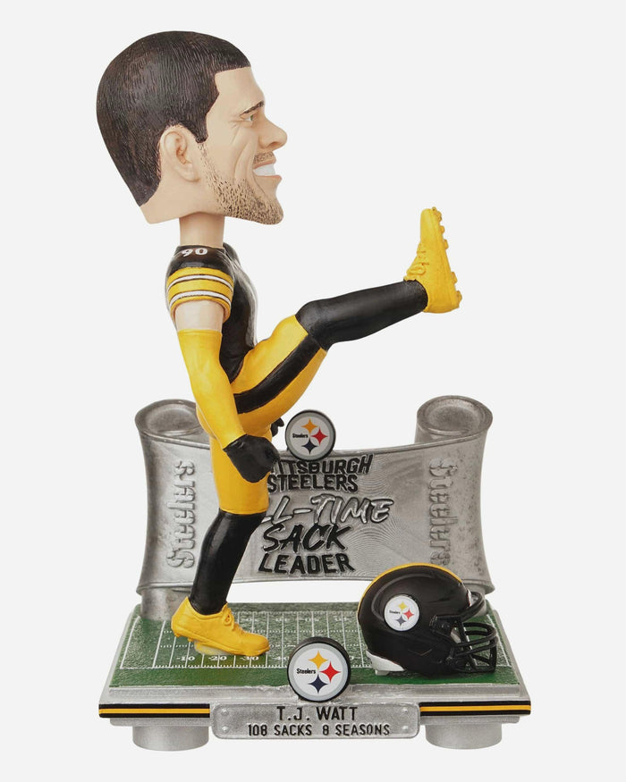 TJ Watt Pittsburgh Steelers All-Time Sack Leader Bobblehead FOCO - FOCO.com
