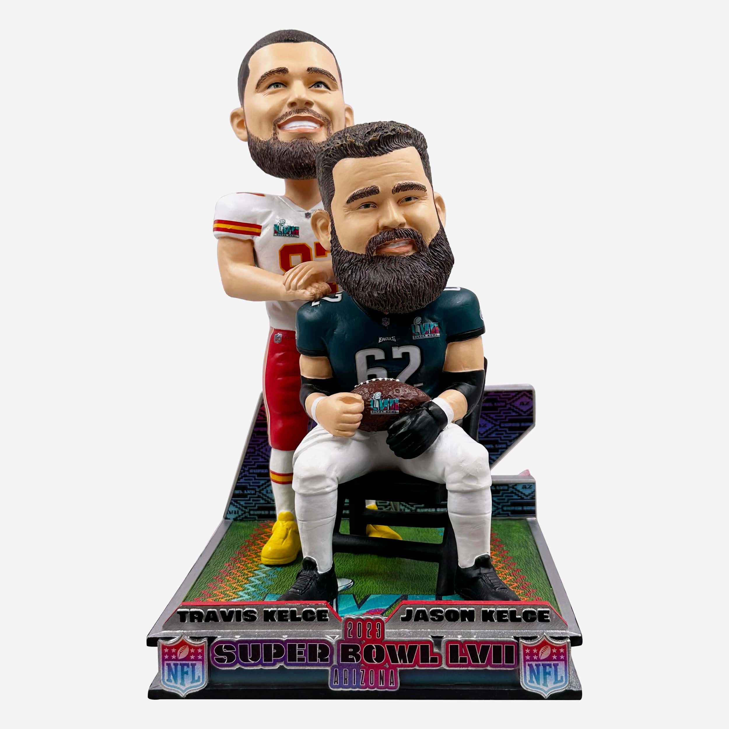 JASON TRAVIS KELCE BROTHERS FIRST BROTHERS IN SUPERBOWL 8X10 PHOTO