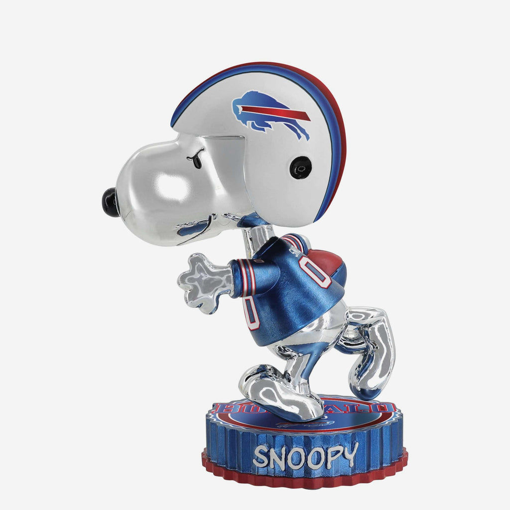Buffalo Bills Snoopy Peanuts Electroplated Medium Bighead Bobblehead FOCO - FOCO.com