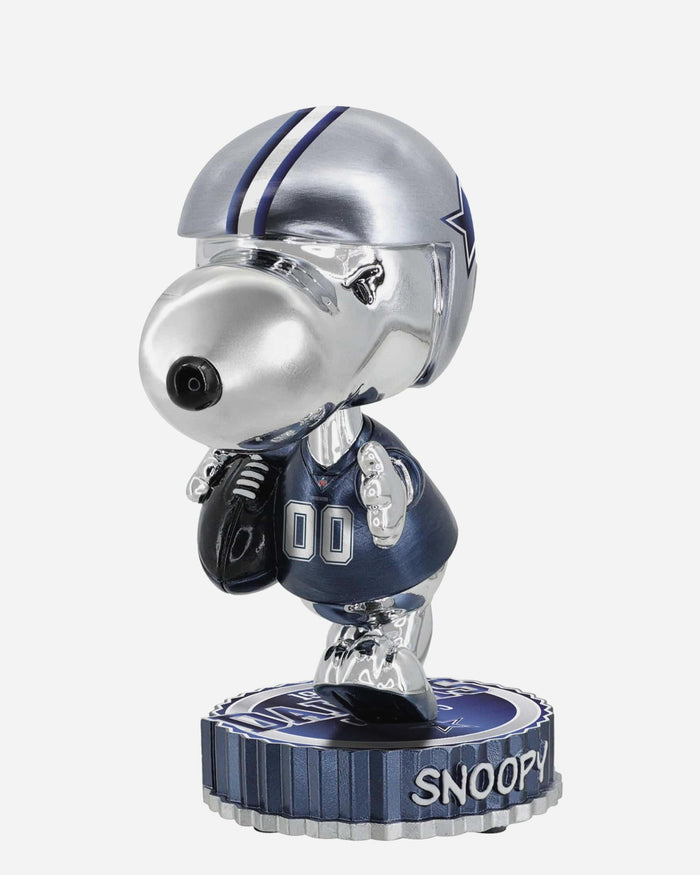 Dallas Cowboys Snoopy Peanuts Electroplated Medium Bighead Bobblehead FOCO - FOCO.com