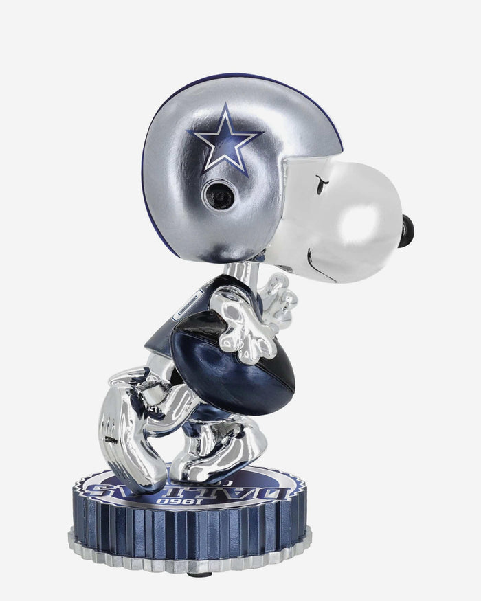 Dallas Cowboys Snoopy Peanuts Electroplated Medium Bighead Bobblehead FOCO - FOCO.com