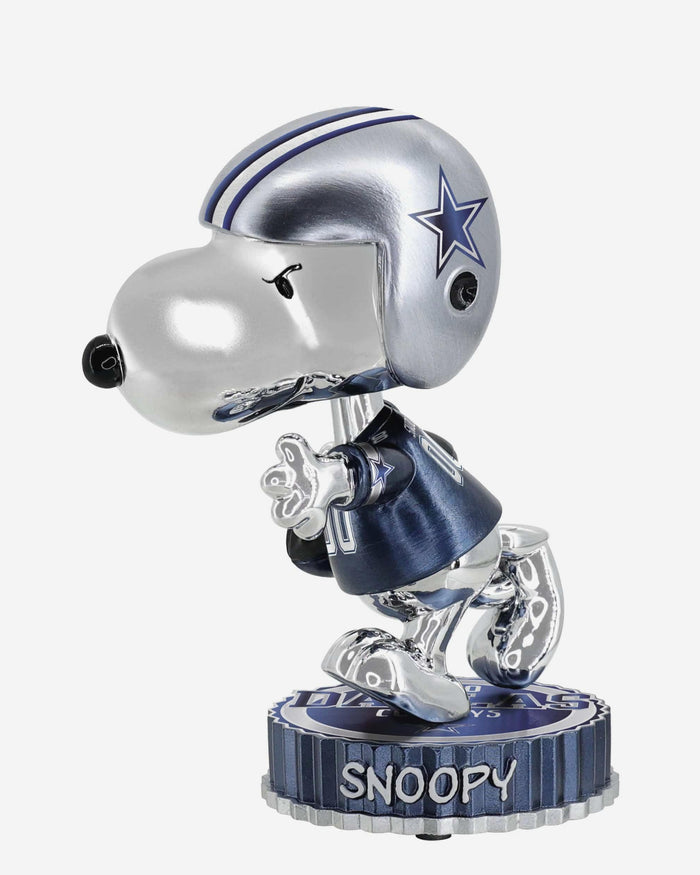 Dallas Cowboys Snoopy Peanuts Electroplated Medium Bighead Bobblehead FOCO - FOCO.com