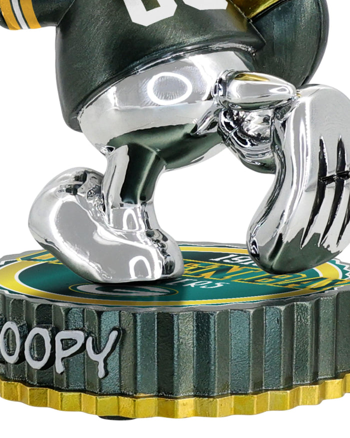 Green Bay Packers Snoopy Peanuts Electroplated Medium Bighead Bobblehead FOCO - FOCO.com