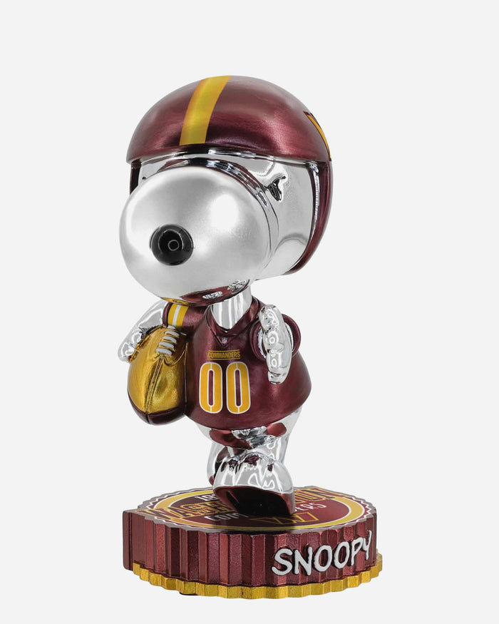 Washington Commanders Snoopy Electroplated Medium Bighead Bobblehead FOCO - FOCO.com