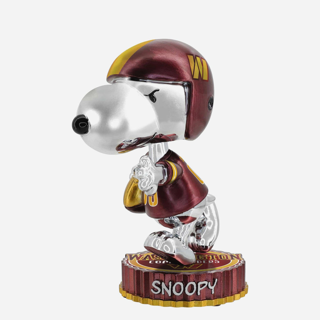 Washington Commanders Snoopy Electroplated Medium Bighead Bobblehead FOCO - FOCO.com
