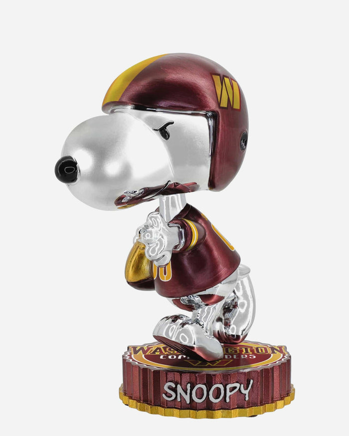 Washington Commanders Snoopy Electroplated Medium Bighead Bobblehead FOCO - FOCO.com