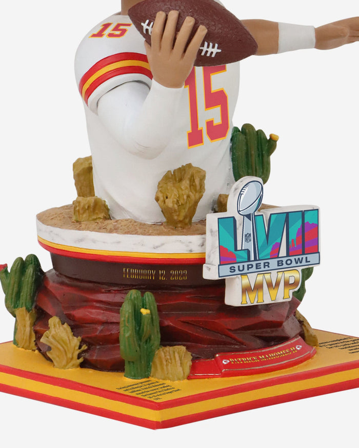 Patrick Mahomes Kansas City Chiefs Super Bowl LVII MVP Bust Bighead Bobblehead FOCO - FOCO.com