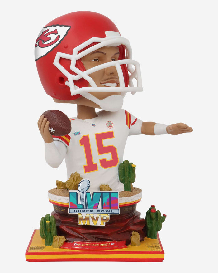 Patrick Mahomes Kansas City Chiefs Super Bowl LVII MVP Bust Bighead Bobblehead FOCO - FOCO.com