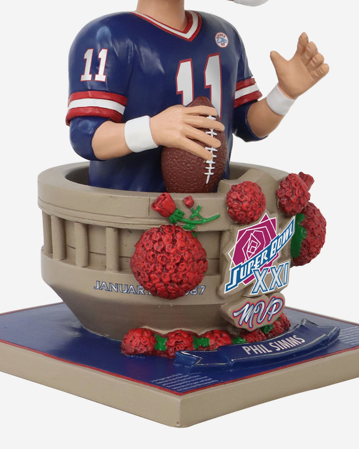 Phil Simms New York Giants Super Bowl XXI MVP Bust Bighead Bobblehead FOCO - FOCO.com
