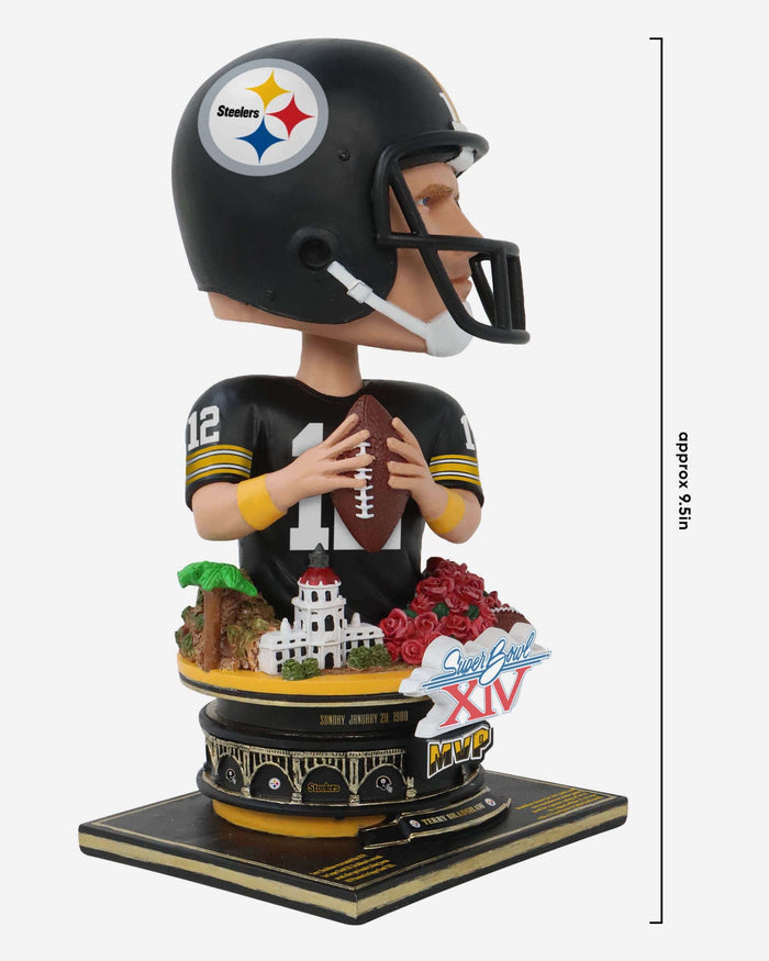Terry Bradshaw Pittsburgh Steelers Super Bowl XIV MVP Bust Bighead Bobblehead FOCO - FOCO.com