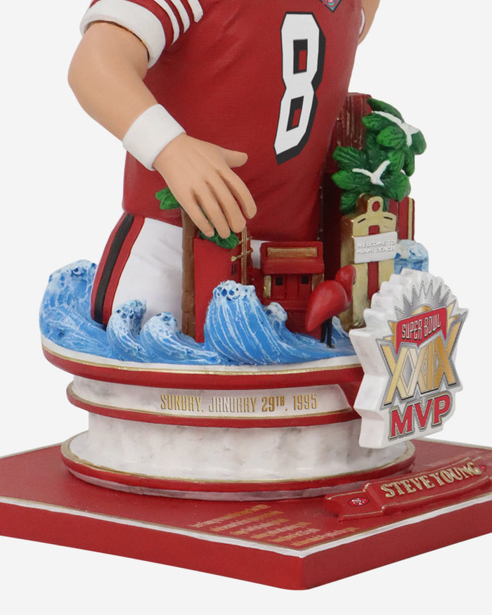 Steve Young San Francisco 49ers Super Bowl XXIX MVP Bust Bighead Bobblehead FOCO - FOCO.com