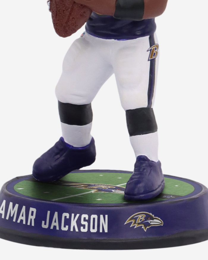 Lamar Jackson Baltimore Ravens Field Stripe Mini Bighead Bobblehead FOCO - FOCO.com