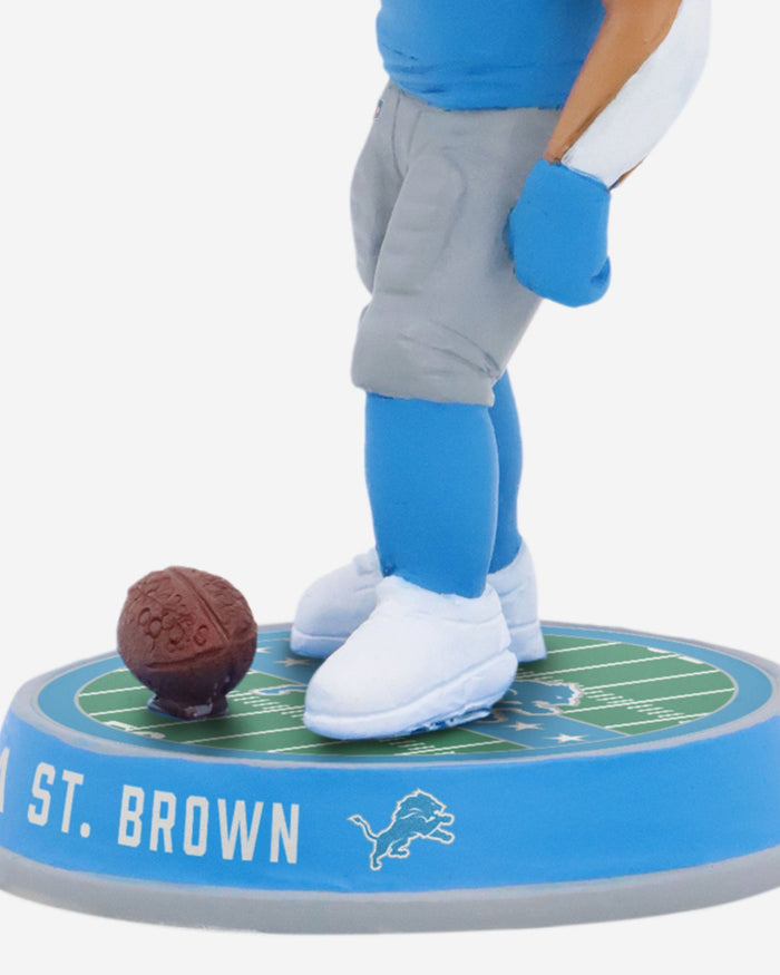 Amon-Ra St Brown Detroit Lions Retro Uniform Field Stripe Mini Bighead Bobblehead FOCO - FOCO.com