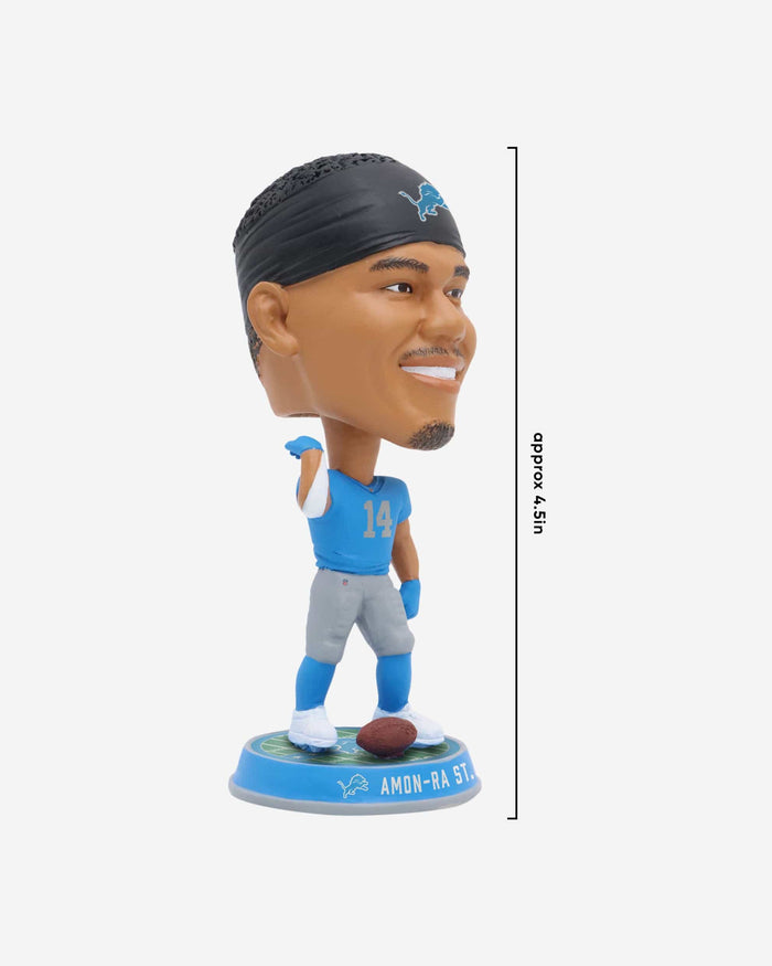 Amon-Ra St Brown Detroit Lions Retro Uniform Field Stripe Mini Bighead Bobblehead FOCO - FOCO.com