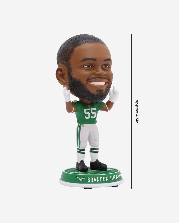 Brandon Graham Philadelphia Eagles Kelly Green Uniform Field Stripe Mini Bighead Bobblehead FOCO - FOCO.com