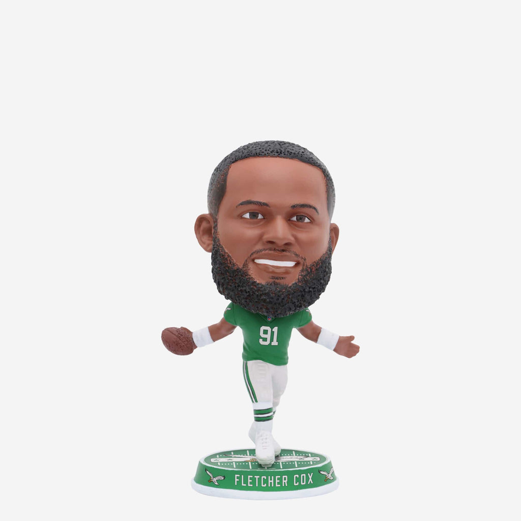Fletcher Cox Philadelphia Eagles Kelly Green Uniform Field Stripe Mini Bighead Bobblehead FOCO - FOCO.com