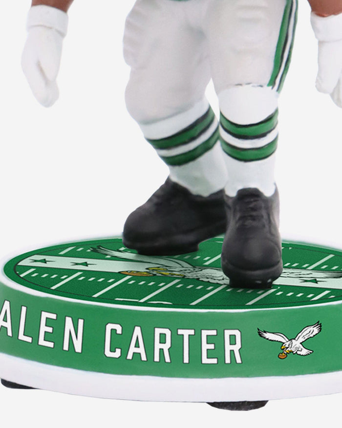 Jalen Carter Philadelphia Eagles Kelly Green Uniform Field Stripe Mini Bighead Bobblehead FOCO - FOCO.com
