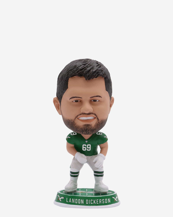 Landon Dickerson Philadelphia Eagles Kelly Green Uniform Field Stripe Mini Bighead Bobblehead FOCO - FOCO.com