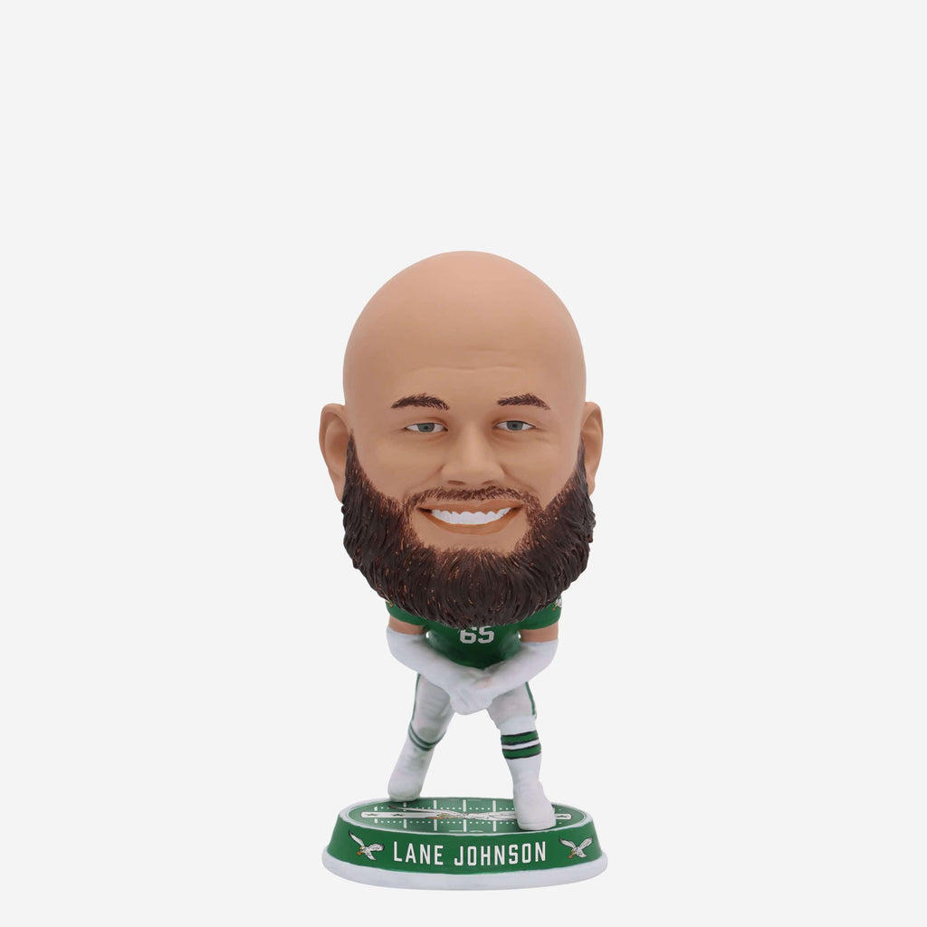 Lane Johnson Philadelphia Eagles Kelly Green Uniform Field Stripe Mini Bighead Bobblehead FOCO - FOCO.com