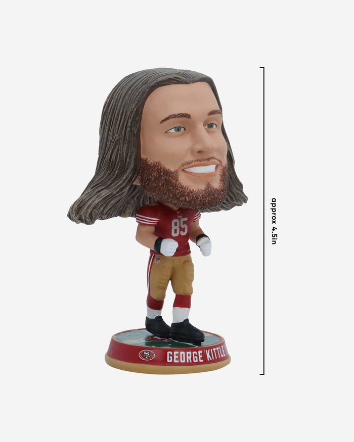 George Kittle San Francisco 49ers Field Stripe Mini Bighead Bobblehead FOCO - FOCO.com