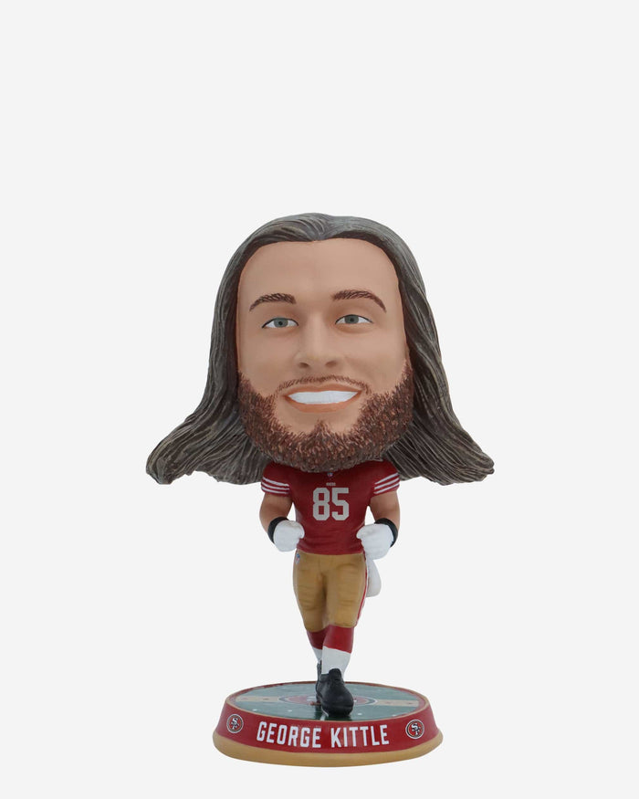George Kittle San Francisco 49ers Field Stripe Mini Bighead Bobblehead FOCO - FOCO.com
