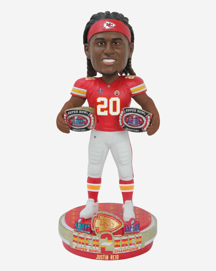 Justin Reid Kansas City Chiefs Super Bowl LVIII Champions Bobblehead FOCO - FOCO.com