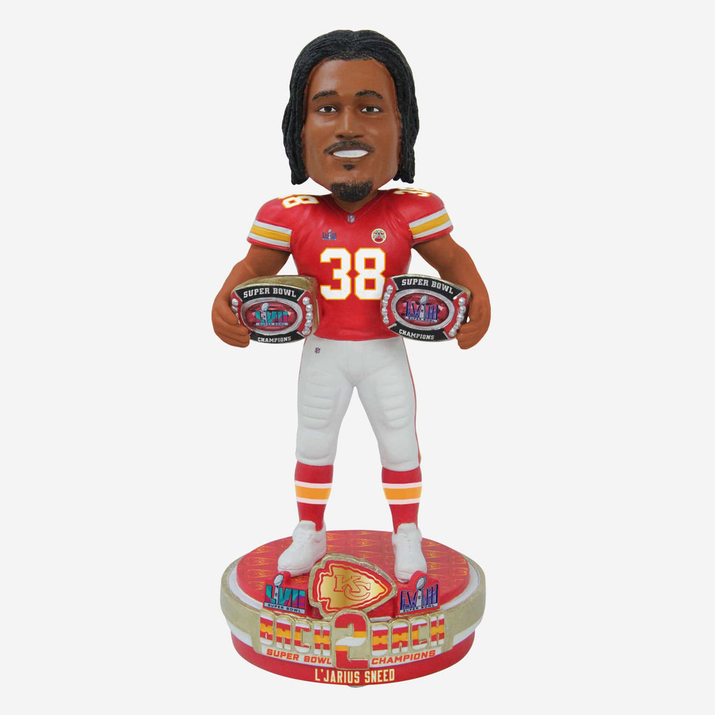 L'Jarius Sneed Kansas City Chiefs Super Bowl LVIII Champions Bobblehead FOCO - FOCO.com