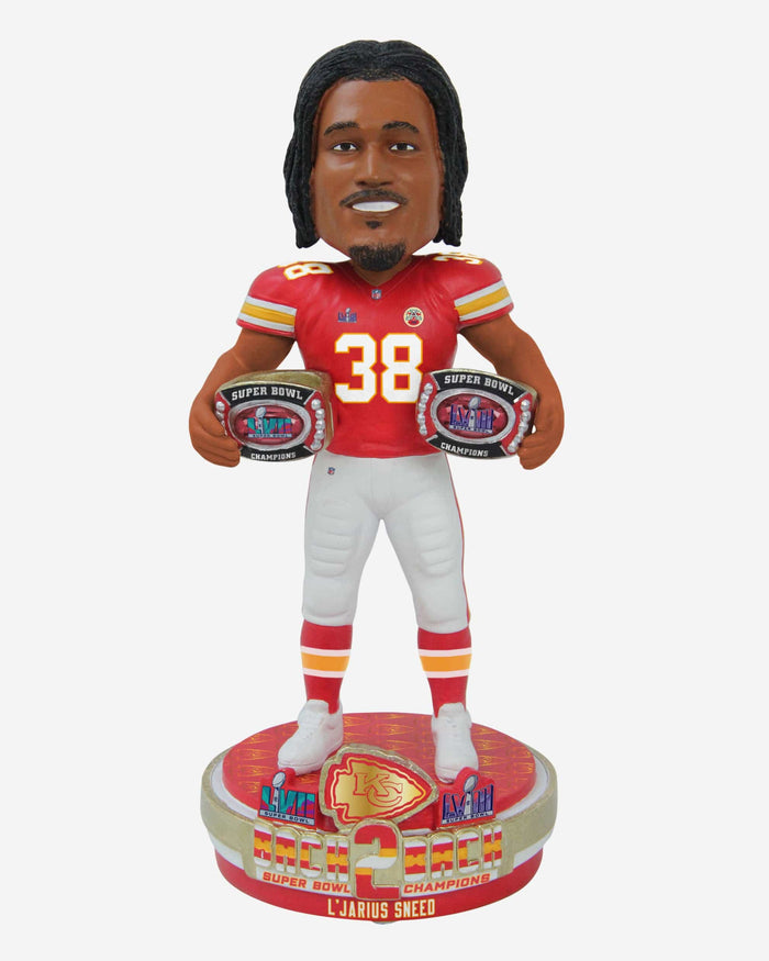 L'Jarius Sneed Kansas City Chiefs Super Bowl LVIII Champions Bobblehead FOCO - FOCO.com
