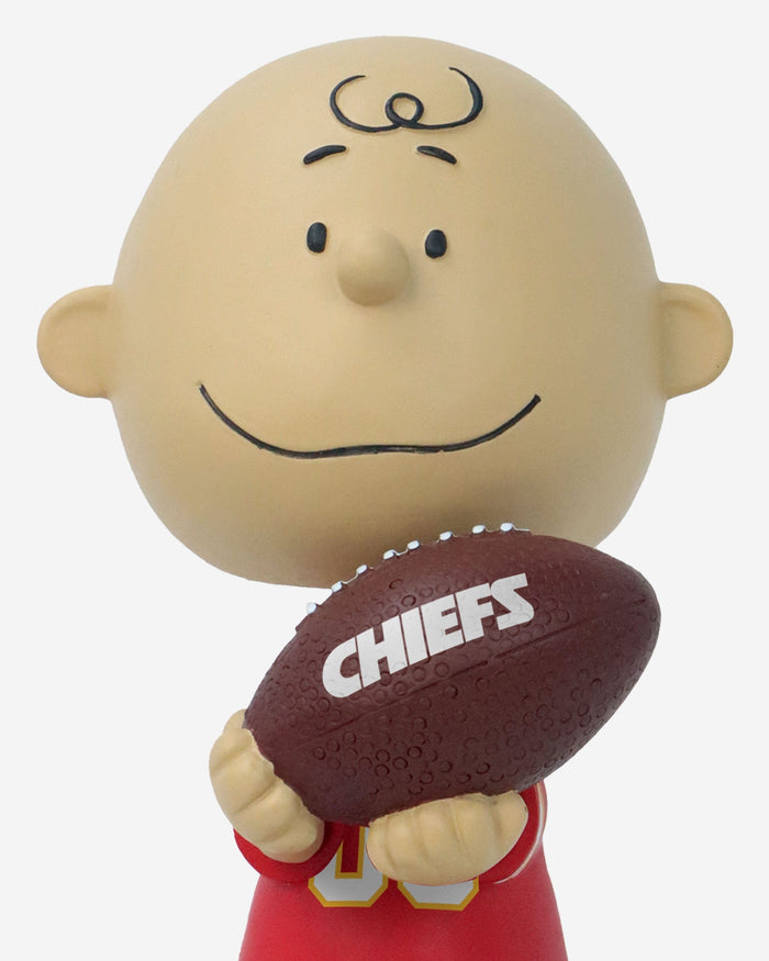 Charlie Brown Peanuts Kansas City Chiefs Super Bowl LVIII Champions Ring Base Bobblehead FOCO - FOCO.com
