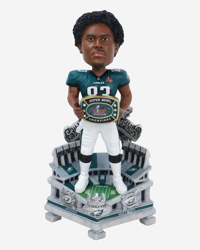 Jahan Dotson Philadelphia Eagles Super Bowl LIX Champions Celebration Bobblehead FOCO - FOCO.com