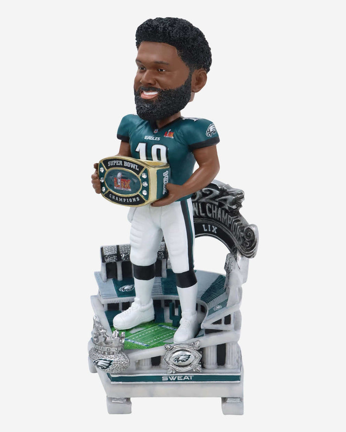 Josh Sweat Philadelphia Eagles Super Bowl LIX Champions Celebration Bobblehead FOCO - FOCO.com