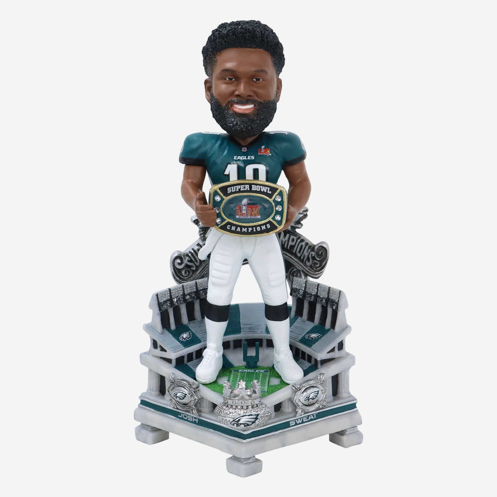 Josh Sweat Philadelphia Eagles Super Bowl LIX Champions Celebration Bobblehead FOCO - FOCO.com
