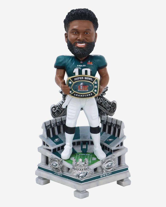 Josh Sweat Philadelphia Eagles Super Bowl LIX Champions Celebration Bobblehead FOCO - FOCO.com