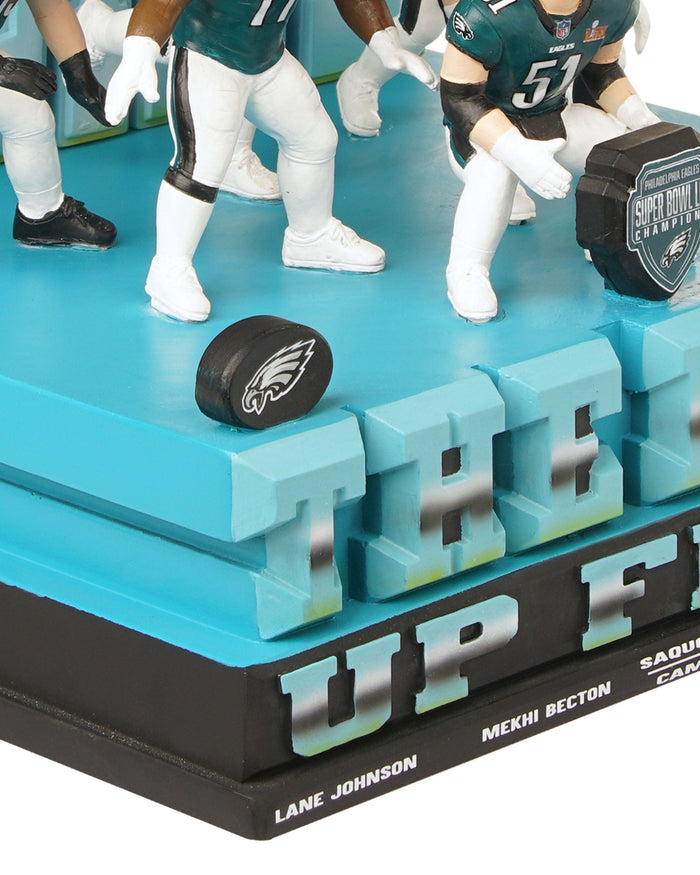 Philadelphia Eagles The Boys Up Front O-Line Super Bowl LIX Champions Mini Bobblehead Scene FOCO - FOCO.com