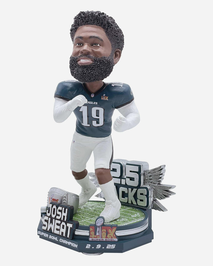 Josh Sweat Philadelphia Eagles Super Bowl LIX Champions Sack Gamebreaker Bobblehead FOCO - FOCO.com