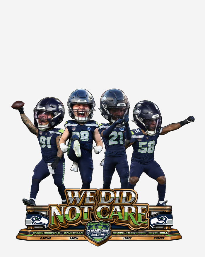 Seattle Seahawks Super Bowl LX Champions Super Bowl Sack Mini Bobblehead Scene