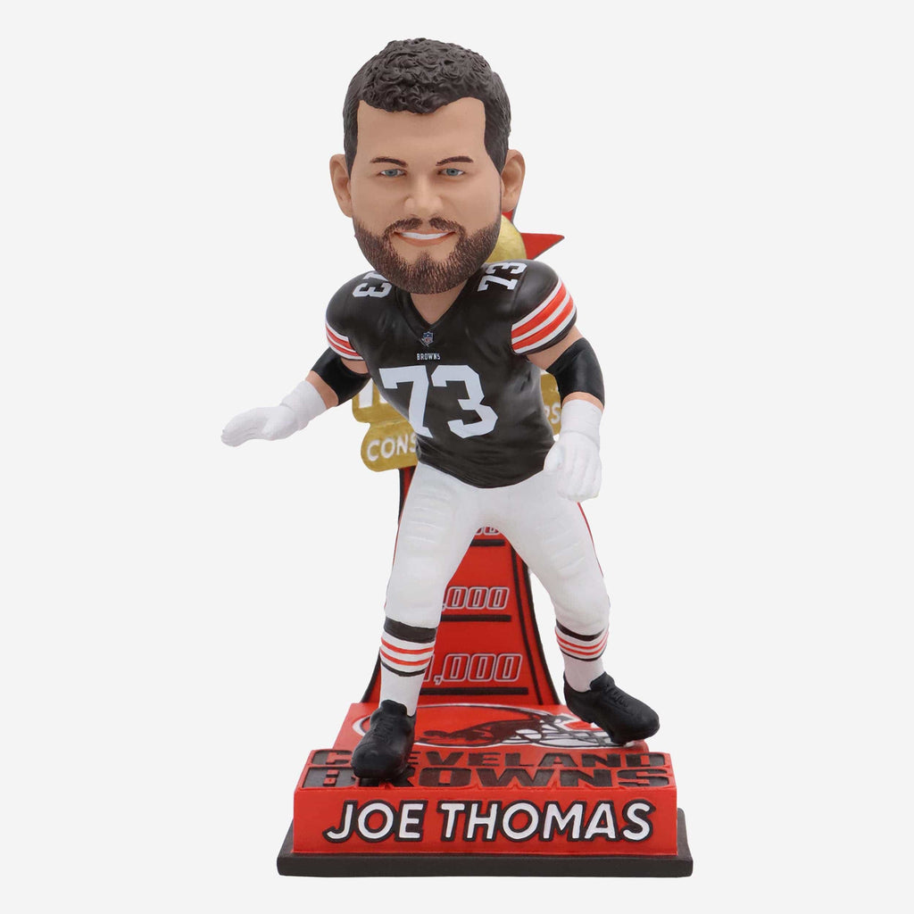Joe Thomas Cleveland Browns Most Consecutive Snaps Record Bobblehead FOCO - FOCO.com