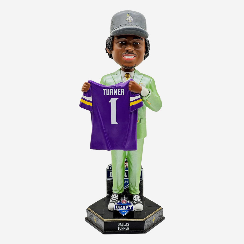 Dallas Turner Minnesota Vikings 2024 Draft Pick Bobblehead FOCO - FOCO.com