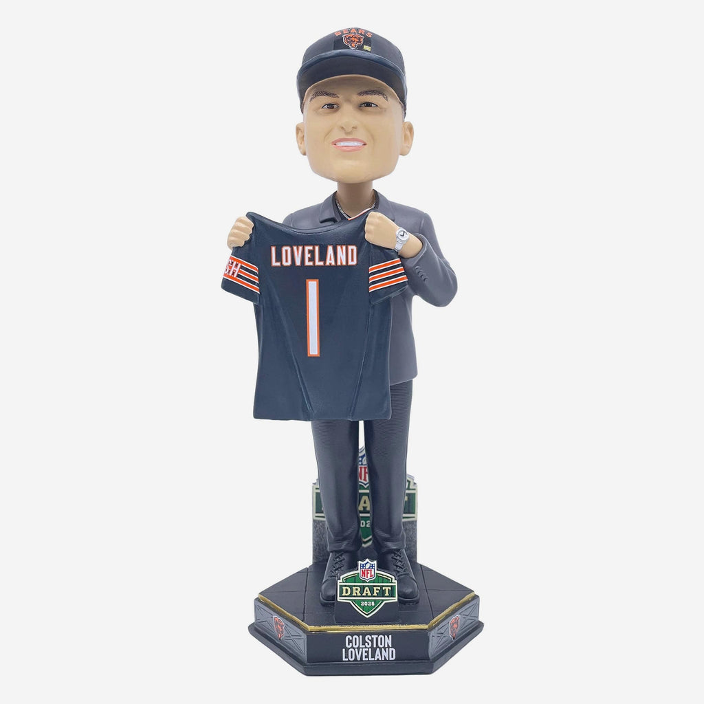 Colston Loveland Chicago Bears 2025 NFL Draft Pick Number 10 Bobblehead FOCO - FOCO.com
