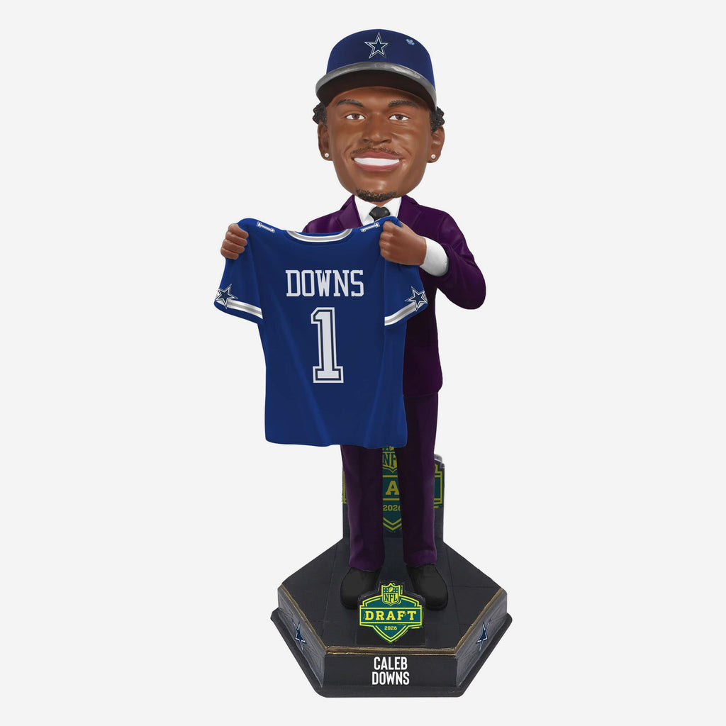 Caleb Downs Dallas Cowboys 2026 NFL Draft Pick Number 11 Bobblehead FOCO - FOCO.com