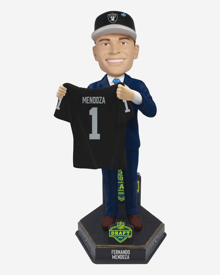 Fernando Mendoza Las Vegas Raiders 2026 NFL Draft Pick Number 1 Bobblehead FOCO - FOCO.com