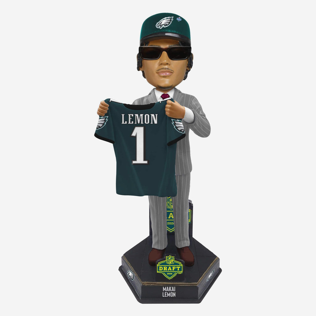 Makai Lemon Philadelphia Eagles 2026 NFL Draft Pick Number 20 Bobblehead FOCO - FOCO.com