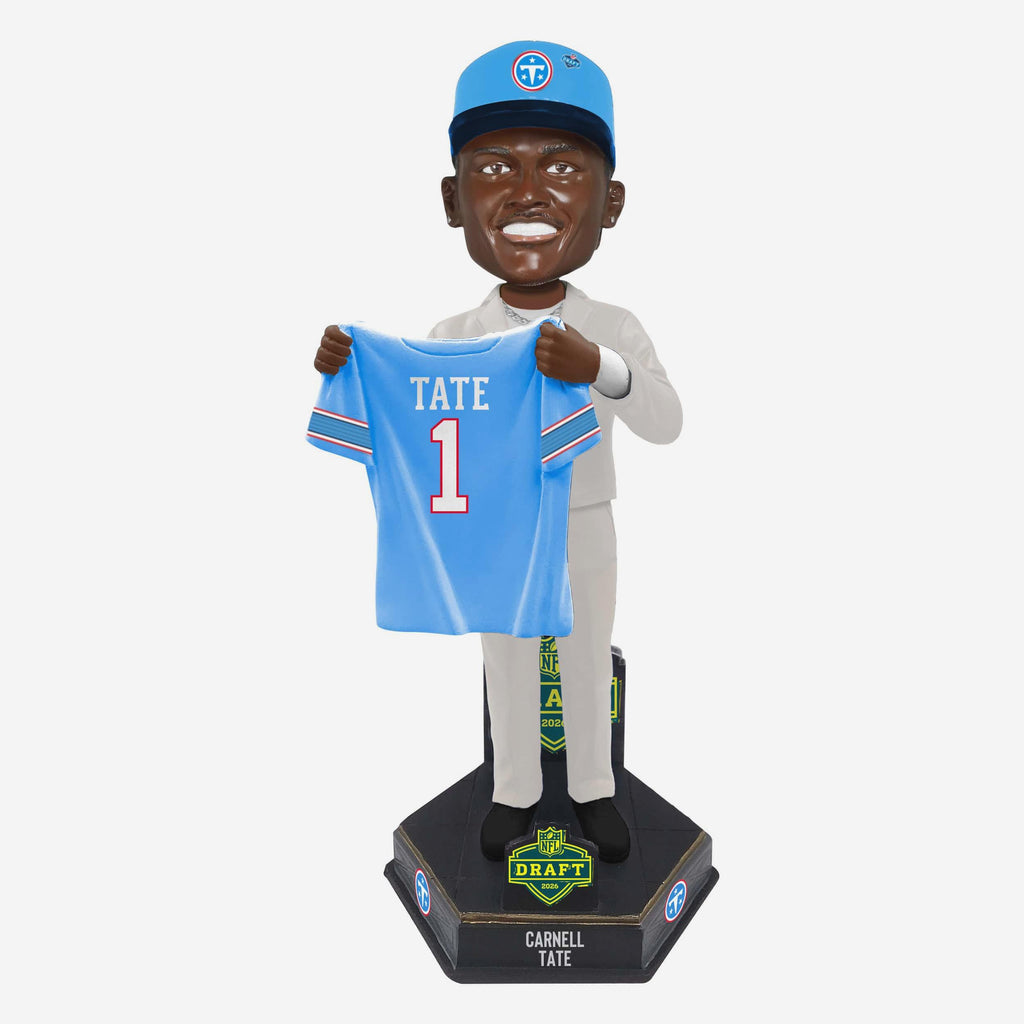 Carnell Tate Tennessee Titans 2026 NFL Draft Pick Number 4 Bobblehead FOCO - FOCO.com