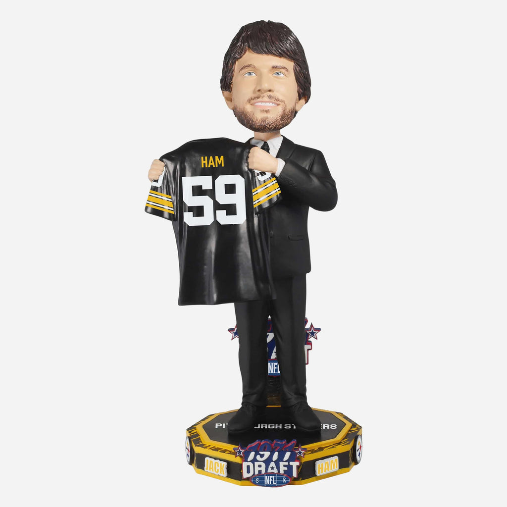 Jack Ham Pittsburgh Steelers 1971 NFL Draft Pick Bobblehead FOCO - FOCO.com