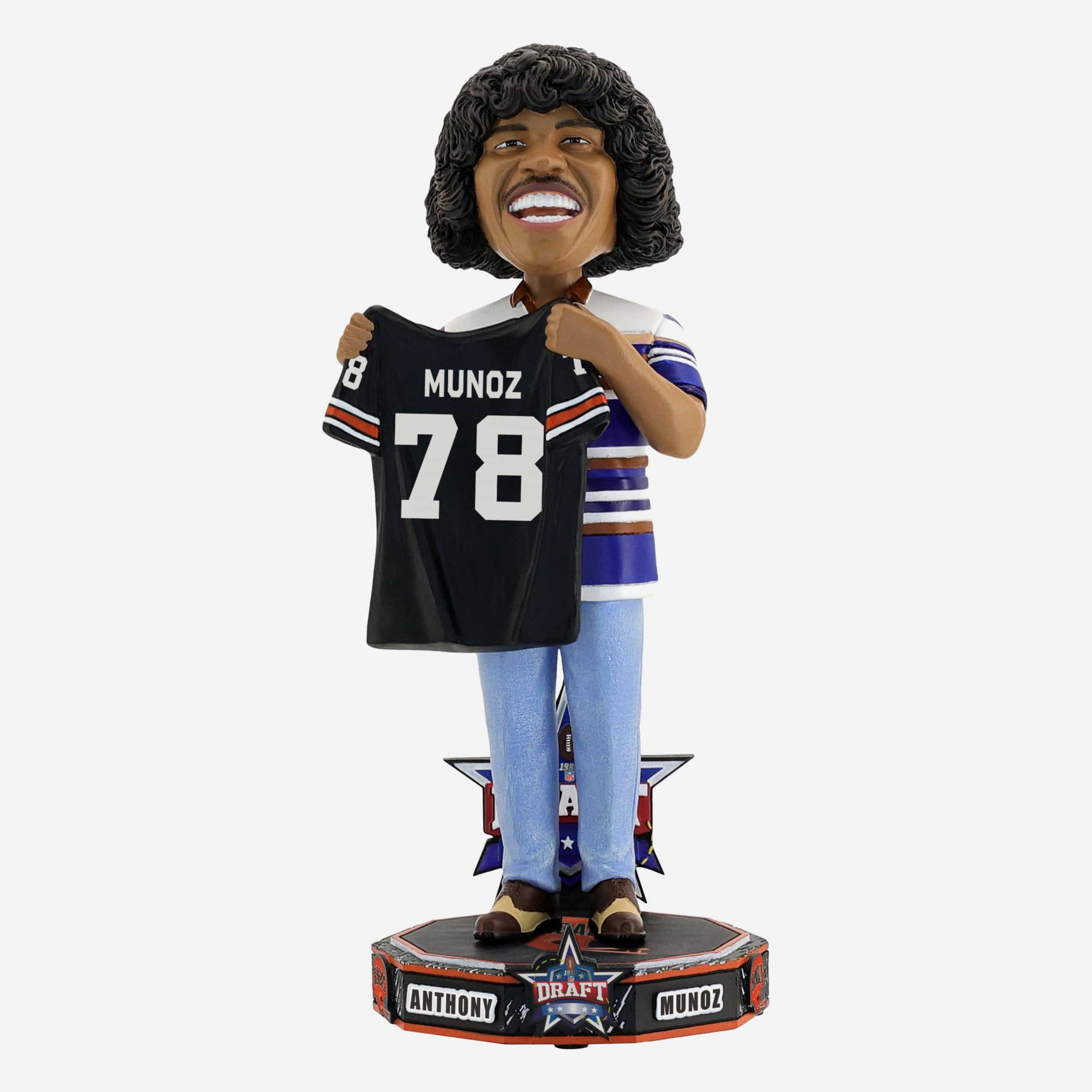 Anthony Munoz Cincinnati Bengals 1980 NFL Draft Pick Bobblehead FOCO