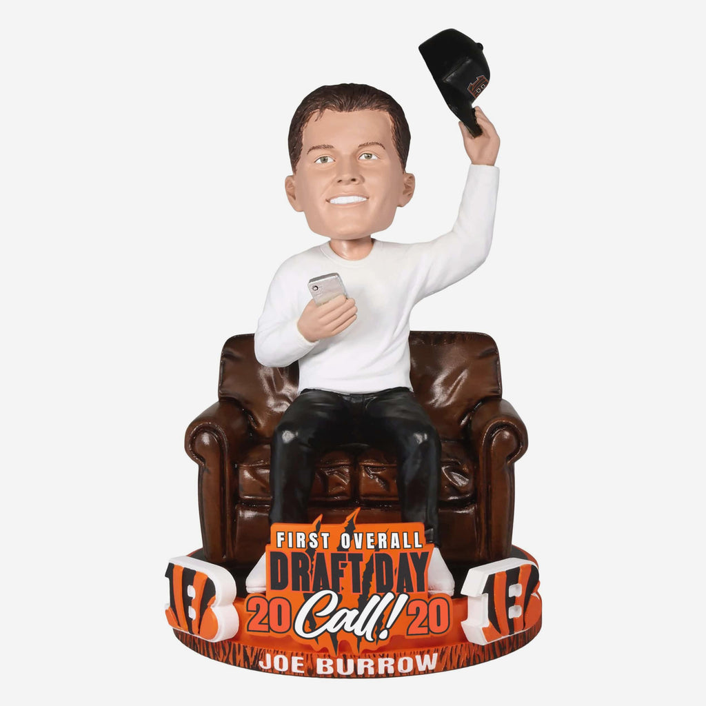 Joe Burrow Cincinnati Bengals Draft Call Bobblehead FOCO - FOCO.com