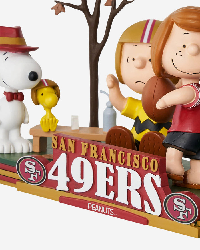 San Francisco 49ers Peanuts Gang Mini Bobblehead Scene FOCO - FOCO.com