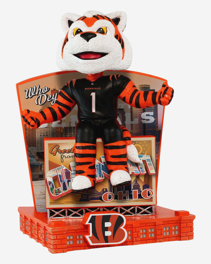 Who Dey Cincinnati Bengals Greetings From Mascot Bobblehead FOCO - FOCO.com