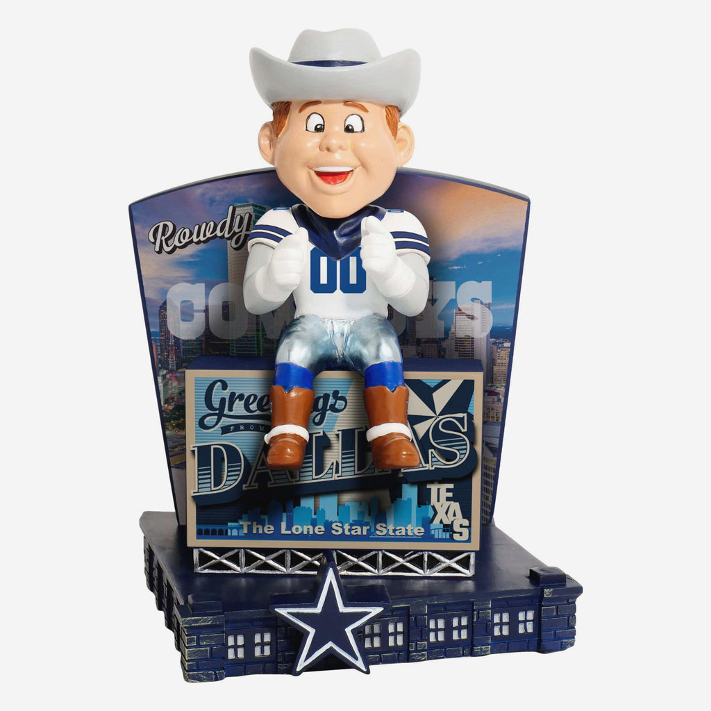 Rowdy Dallas Cowboys Greetings From Mascot Bobblehead FOCO - FOCO.com