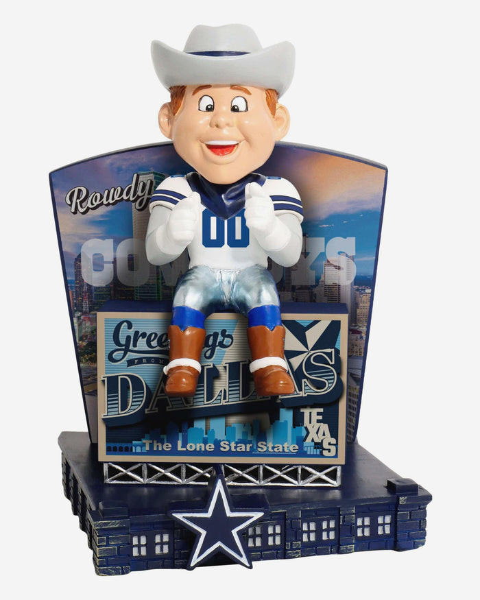 Rowdy Dallas Cowboys Greetings From Mascot Bobblehead FOCO - FOCO.com